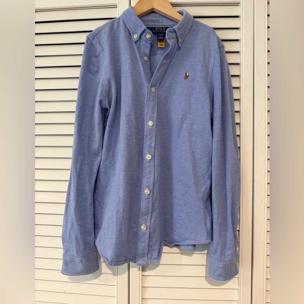 Polo Ralph Lauren Kids Blue Oxford Button-Down Shirt - Picture 3 of 8